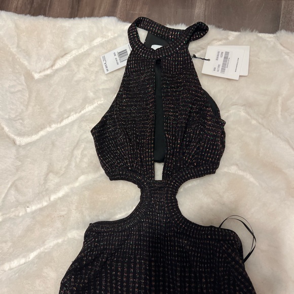 Misha dress in black midi length! Body hugging and beautiful cut outs! - Picture 3 of 5